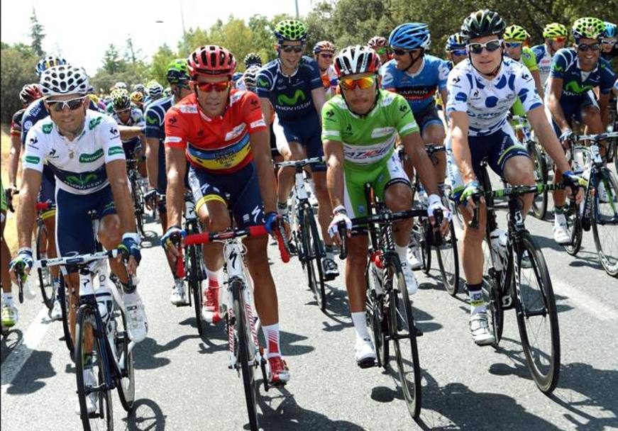 Vuelta 2012, la tappa conclusiva in parata. Bettini